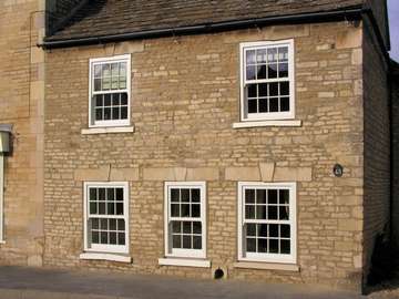 Morton on the Marsh : Installation of G. Barnsdales Timber Box sash windows 